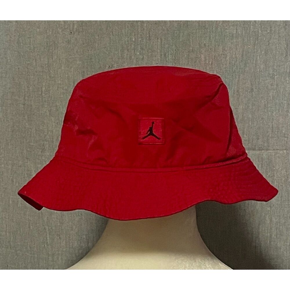 Nike Air Jordan Bucket Hat Red Jumpman L/XL Unisex Streetwear Cap